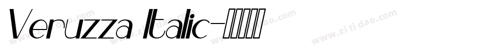 Veruzza Italic字体转换